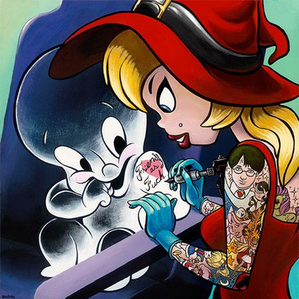 Casper and Wendy pop art