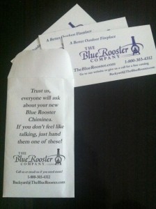 Blue Rooster business cards