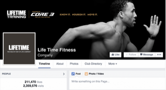Life Time Fitness Facebook