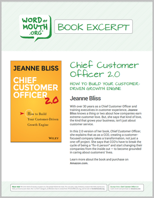 Jeanne Bliss' "Chief Customer Officer 2.0"